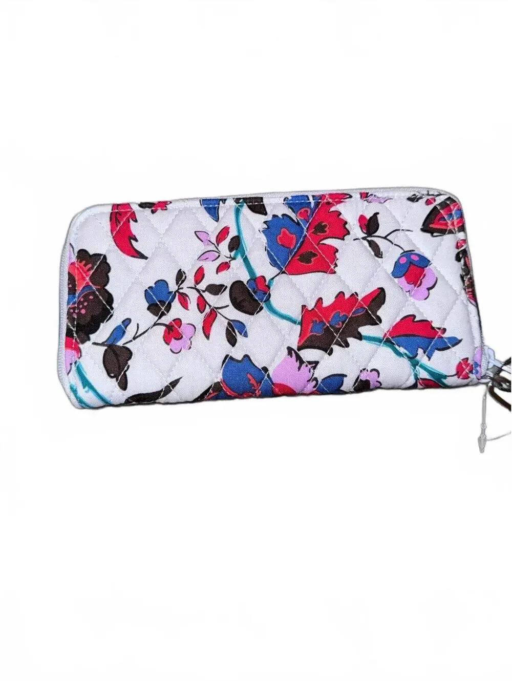 Vera Bradley RFID Accordion Wristlet in Vineyard Floral Pattern